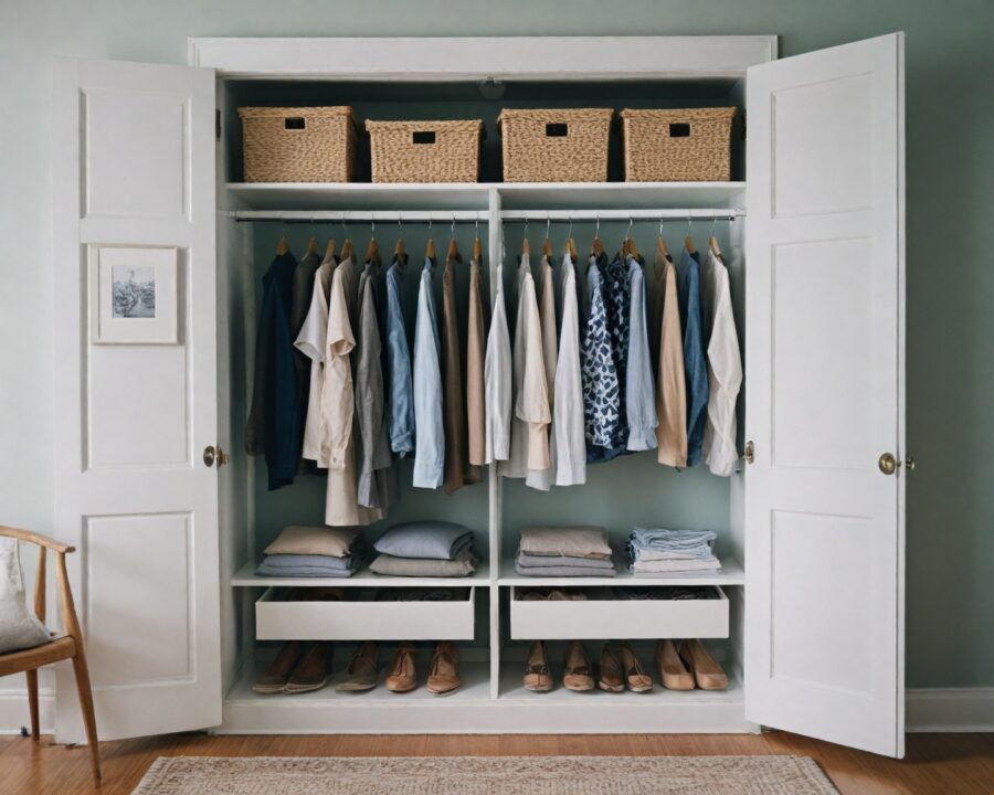 Como organizar o guarda-roupa de forma prática e eficiente