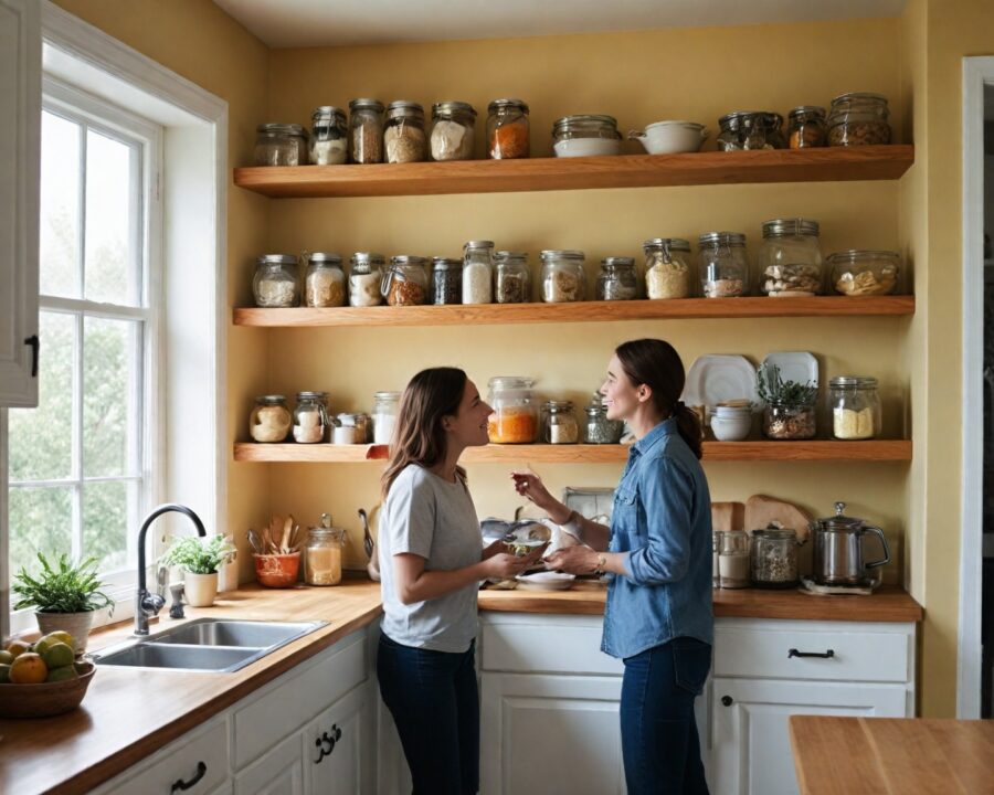 Como organizar armários da cozinha para mais praticidade